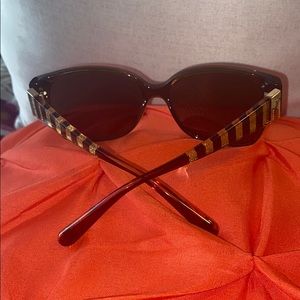 HENRI BENDEL-Brown Miss Bendel Wayfarer sunglasses